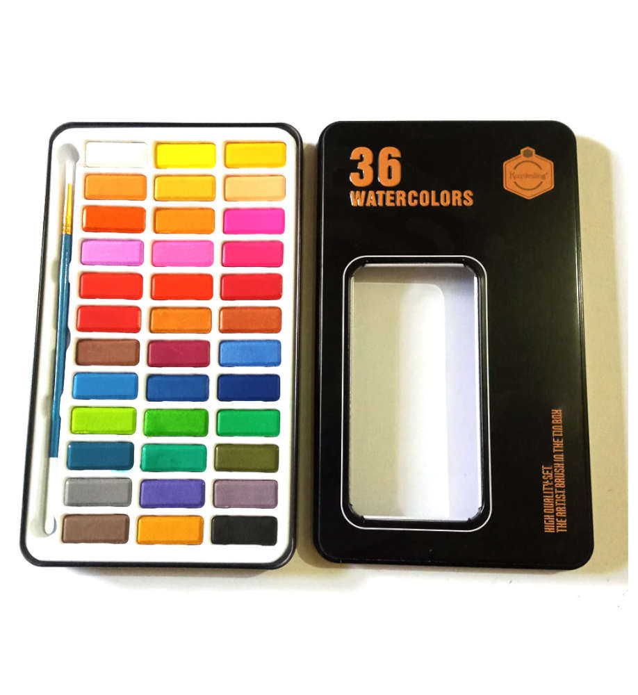 Keep Smiling Water color 36 Tin Box
