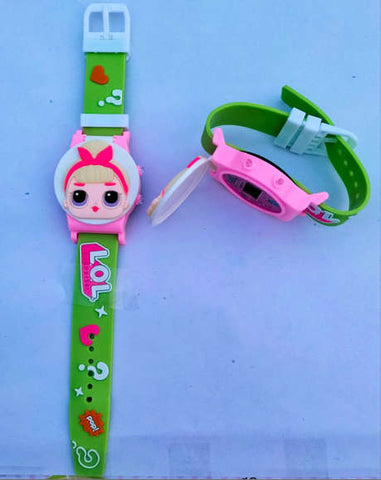 Cartoon Characters Digital Wrist Watch Scale Strip Watch For Girls Happy Time Toy Digital Watch For Kids