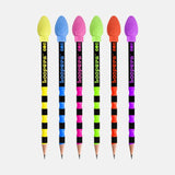 Oro Looper Lead Pencils HB With Eraser Jar Of 48 Pencils