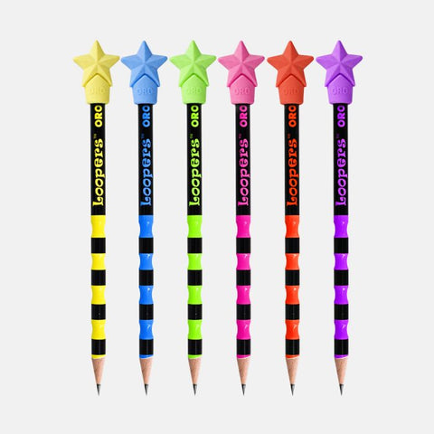Oro Looper Lead Pencils HB With Eraser Jar Of 48 Pencils