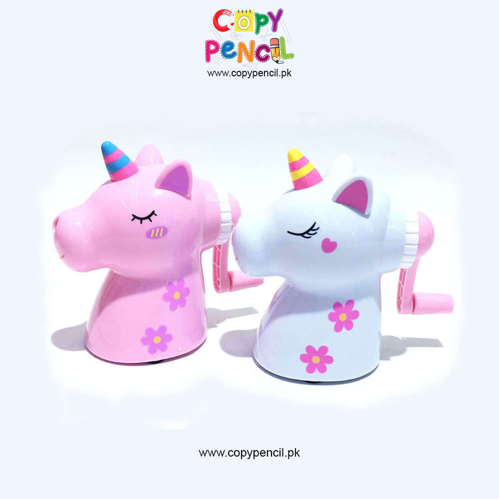 Buy Unicorn Shaped Rotary Pencil Sharpener Manual Mechanical Sharpener ...