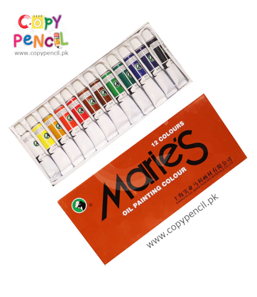 Buy Maries Oil Paints Color Set Of 12 Tubes (12ml Each) CopyPencil.pk