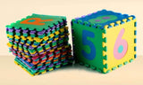 Numbers Puzzle Foaming Playing Mat For Kids - Interlocking Foaming Floor Blocks Tiles Set Of 36 PCS