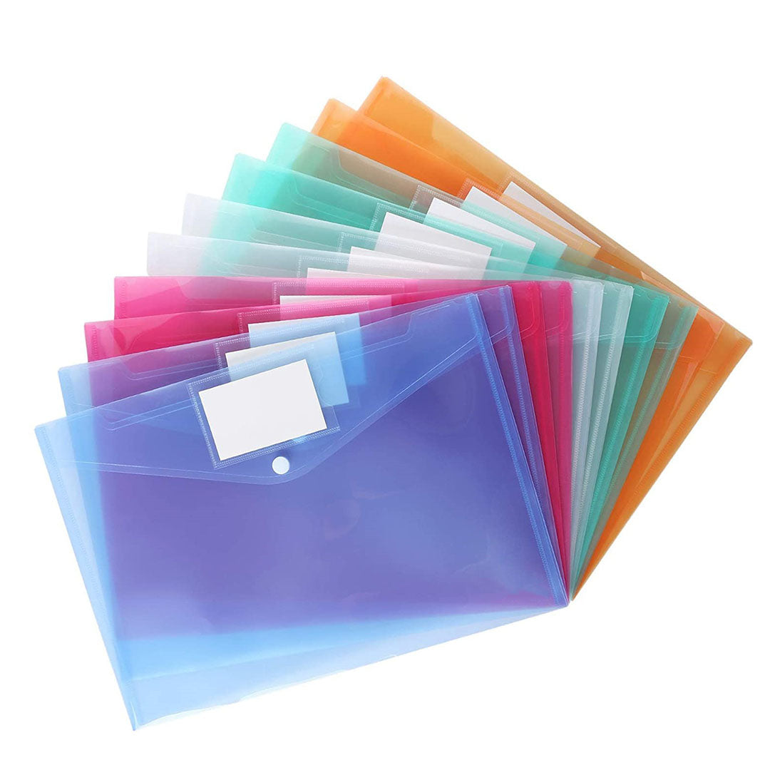 Flexi Document Bag Button Folder with name card pocket – Worldone India  Shoppe