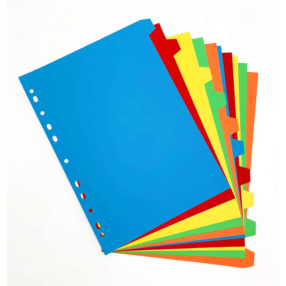 Buy Divider Plastic File Separator Poly Index Divider Sheets ...