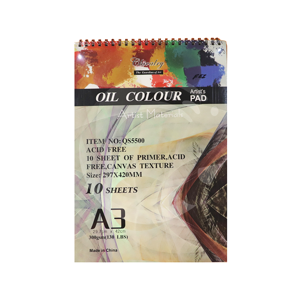 Oil Color Artist Pad A3 Size 10 Sheets (300 Grams) Oil Painting Pad ...