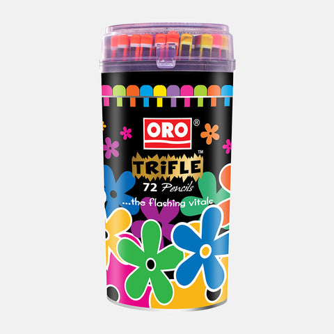Oro Trifle Lead Pencils Jar of 72 flashing vitals