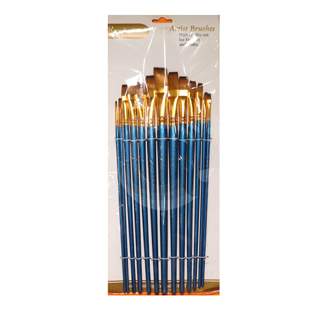 Keep Smiling Paint Brush set Flat shape 13Pcs