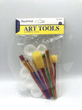 KeepSmiling Kids Paint Brush Set 7PC with pallet