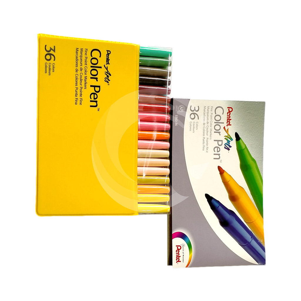 Pentel arts pack of 36 color markers