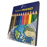 Piano Premium Color Pencils Pack of 12