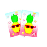 3D Pineapple Squishy Destress Notebook Diary