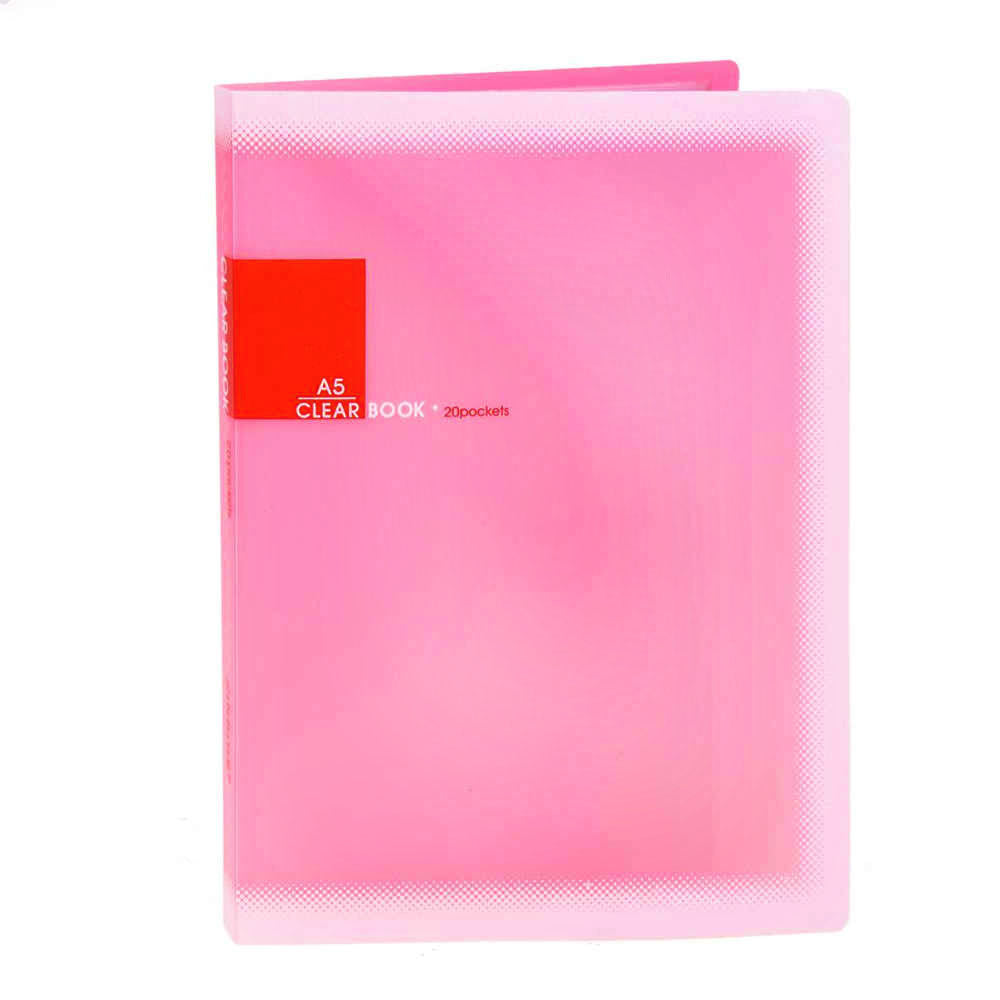 Buy A5 Plastic Pocket File Document Holder 10 Pockets Display Folder ...