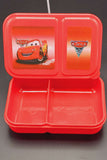 Cars Plastic Lunch Box High Quality BPA Free Food Container Two Section