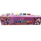 Rainbow Poster Color, 6 Poster color 1 Glitter Color for kids