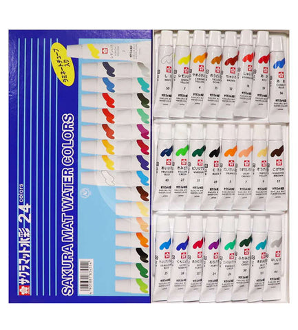 Sakura Mat Water Color Tube set 24