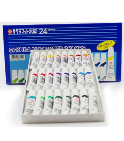 Sakura Mat Water Color Tube set 24