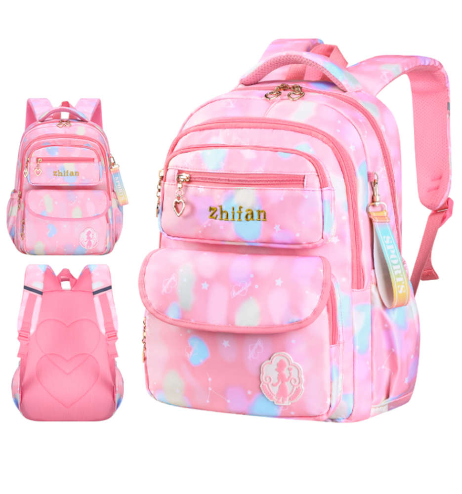 Buy School Bag Girls Fashion Elementary Backpack Large Space Bag ...