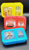 Cars Plastic Lunch Box High Quality BPA Free Food Container Two Section Kids Lunch Box