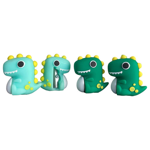 Dinosaur Shaped Soft Silicone Manual Pencil Sharpener Creative Student Stationery