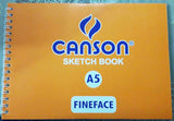 Canson Sketchbook Size A5 Spiral Binding