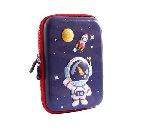 Astronaut 3D Pencil Case, Cute EVA Pen Pouch, Multi-Compartment Stationery Pouch For Kids