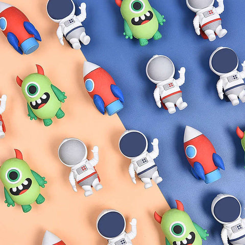 Space Erasers Set For Kids Fancy Cute Miniature Erasers