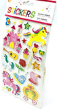 Space unicorn smiles 3D stickers High Quality PVC material with strong glue