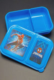 Spiderman Plastic Lunch Box High Quality BPA Free Food Container Two Section Kids Lunch Box