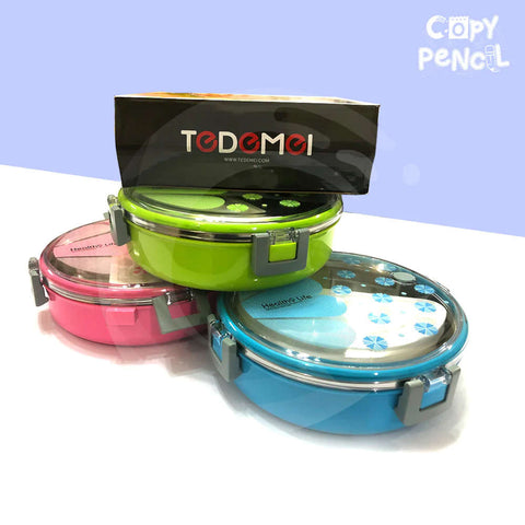 Stainless Steel Circle Lunch Box for Kids and Office