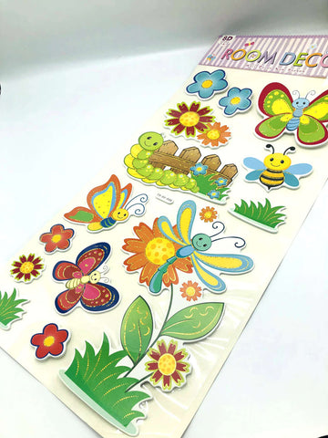 3D Wall Stickers Kids Room Decor Wall Stickers Green Theme