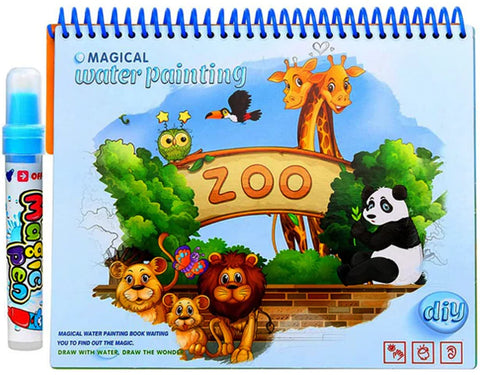Buy online Magic Water Drawing and coloring Book Coloring Doodle Reusable Activity Book Educational toy for kids in Pakistan