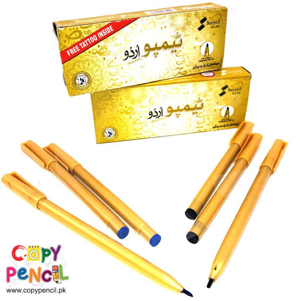 Tempo Urdu Cut Nib Marker Blue