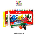 Titi Crayon Color 12 Pcs Pack | Non-Toxic Oil Pastel Crayon Sticks with Plastic Case