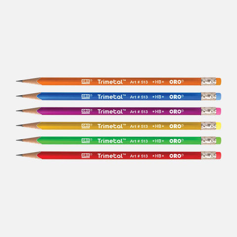 oro trimetal lead pencils multicolor 