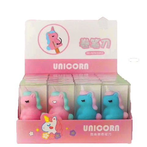 Soft Silicone Manual Pencil Sharpener Unicorn