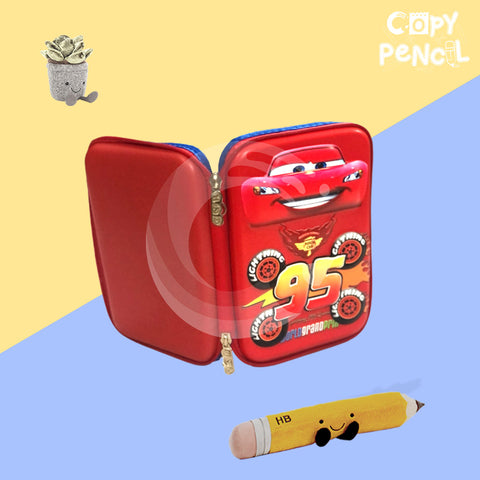 Lightning McQueen Hard Shell Car (3D) Boys Pencil Case | Boys Pencil Pouch
