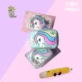 Unicorn Fiber 3D Hard Shell Spacious Girls pencil bag | Girls pencil Pouch