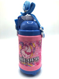 Trendy Unicorn Blue Patterned Water Bottle | Kids Stylish Vacuum Cup