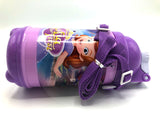 Sofia Themed Water Bottle with Push up Button And Shoulder Strip Closer view