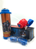 Avengers Stainless Steel Vacuum Water Bottle With Push up lock and Shoulder Strip