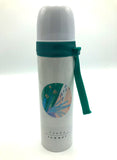 Green and White Stainless Steel Vacuum Cup For Girls Full  View