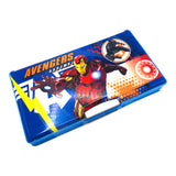 Avengers Double-Sided Magnetic Geometry Box with dual Sharpeners, Fancy Pencil Case for School kids/Boys