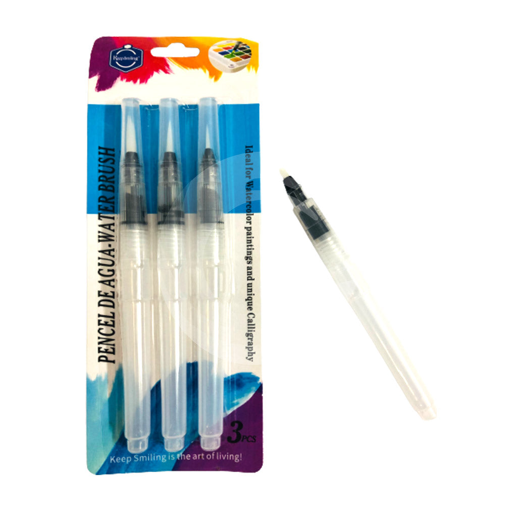Keep Smiling Water Brush Pen Set 3 Pcs  Pencel DE Agua Water Brush 3 –