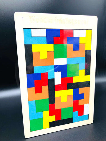 Wooden Puzzle Colorful Intelligence Block Puzzle | Blocks Game Toys | Educational Toys for Kids