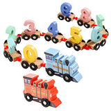 Magnetic Digital Train Toy For Kids Wooden Number Cars Fun Learning Magnetic Train For Toddlers