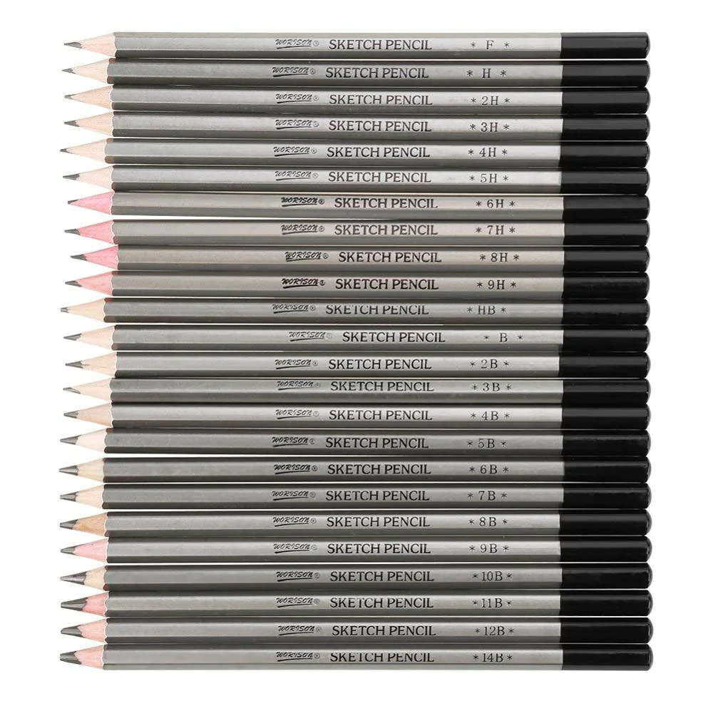 20pc Drawing & Sketching Box Set 8 Sketch Pencils, 3 Charcoal Pencils — TCP  Global