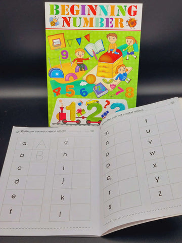 Kids Drawing Learning Writing Books With Activity Base Stickers Fun Early Learning Books - Preschool Books
