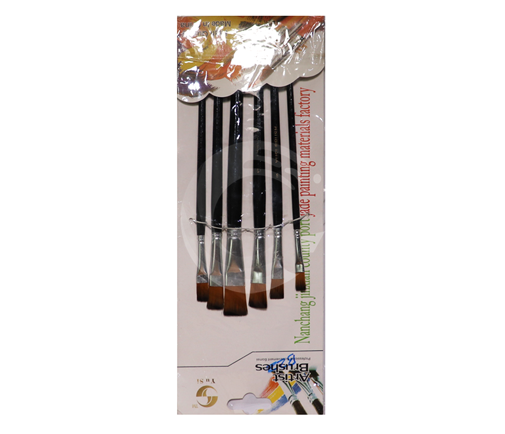 YUSI Professional Flat Paint Brush – No. 6