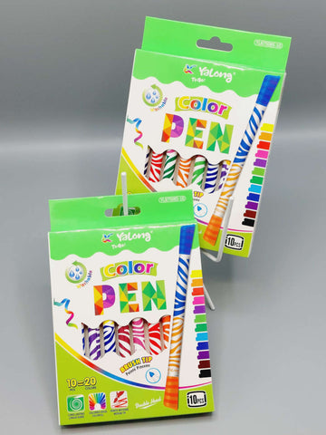 Yalong Double Head, Smooth Brush Tip Color Pen Markers